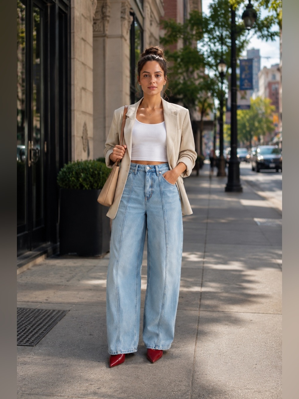 NEW DALA LIDO FLATSEAM BARREL JEANS – TINTED CANYON